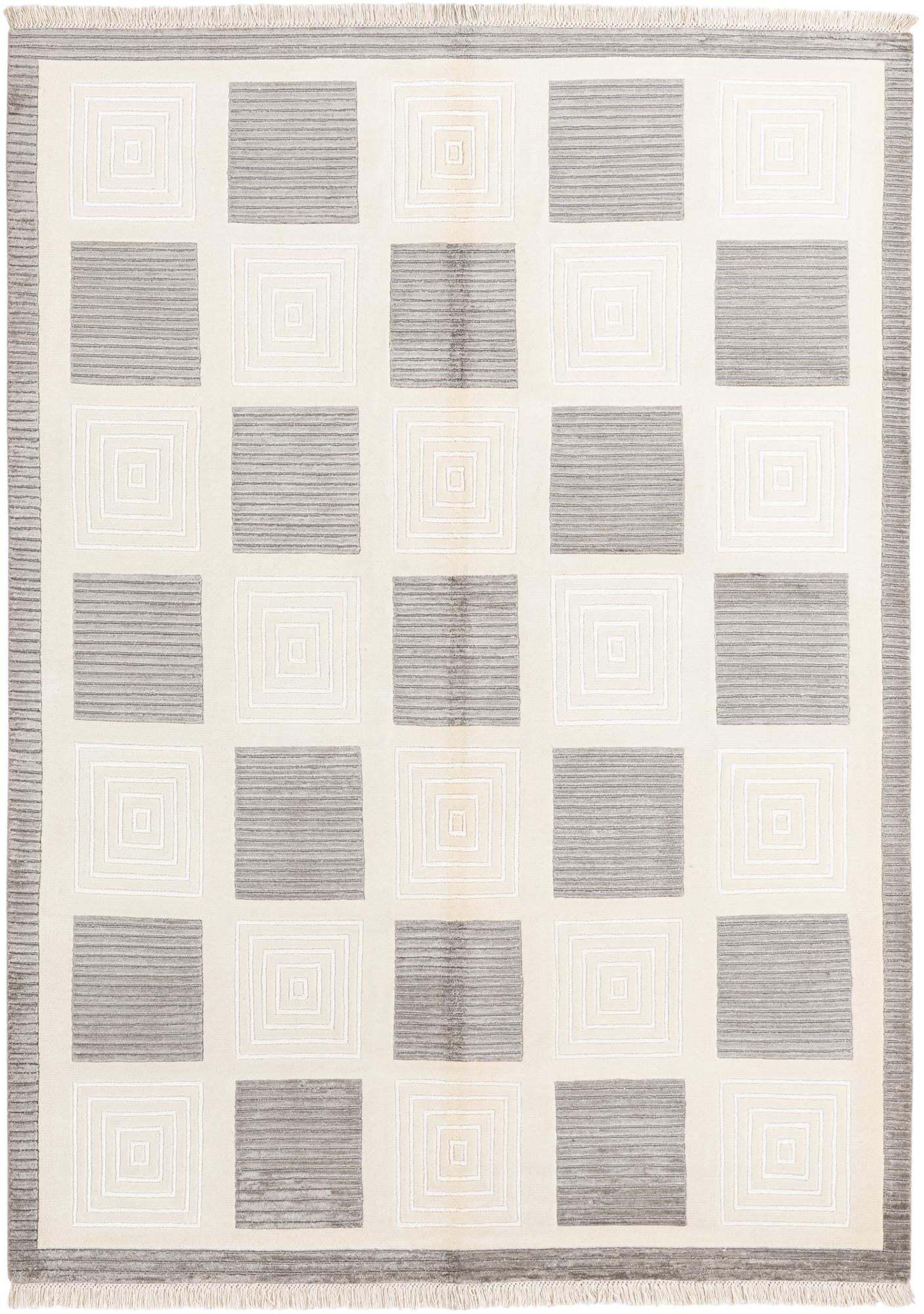 5' 7 x 7' 11 Hand Knotted Darya Wool Rug