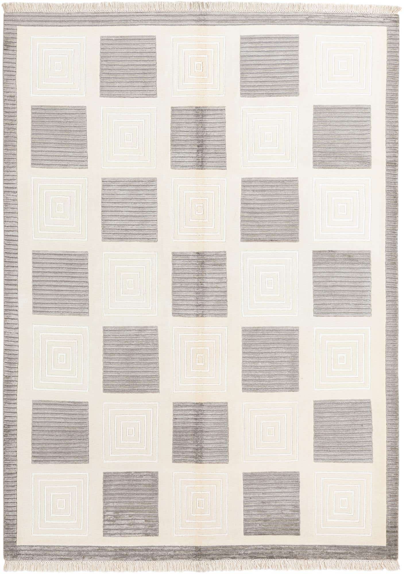 5' 7 x 7' 11 Hand Knotted Darya Wool Rug