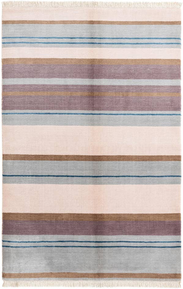 Detail image of 3' 11 x 5' 11 Hand Knotted Darya Wool Rug