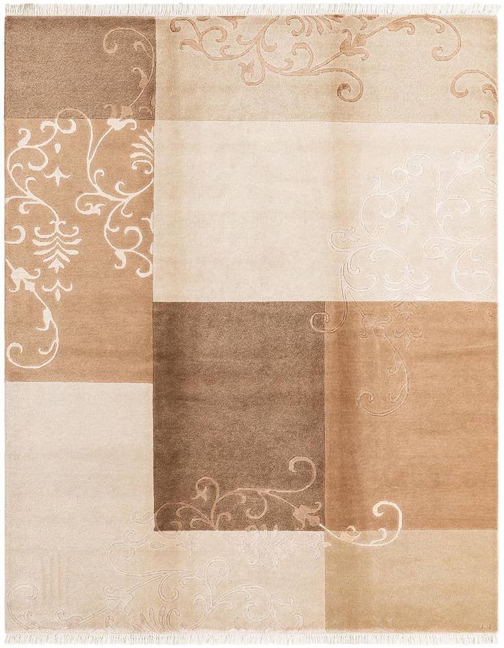 Detail image of 5' 7 x 8' Hand Knotted Darya Wool Rug