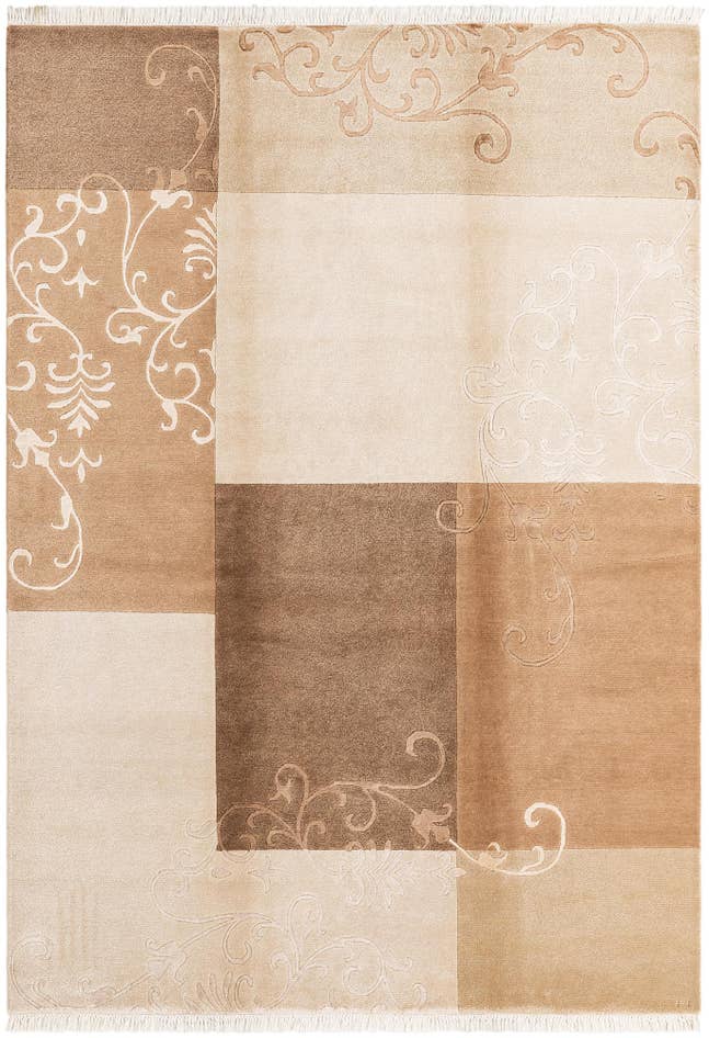 Detail image of 5' 7 x 8' Hand Knotted Darya Wool Rug
