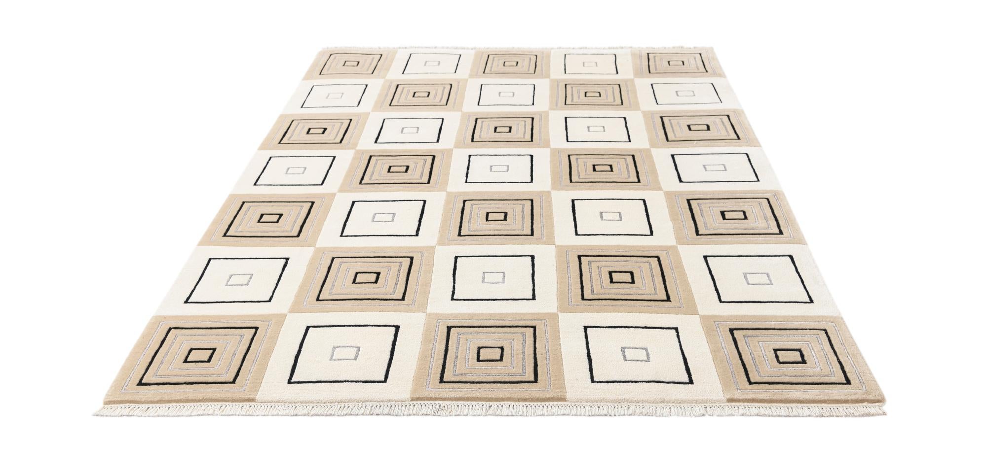5' 7 x 7' 10 Hand Knotted Darya Wool Rug