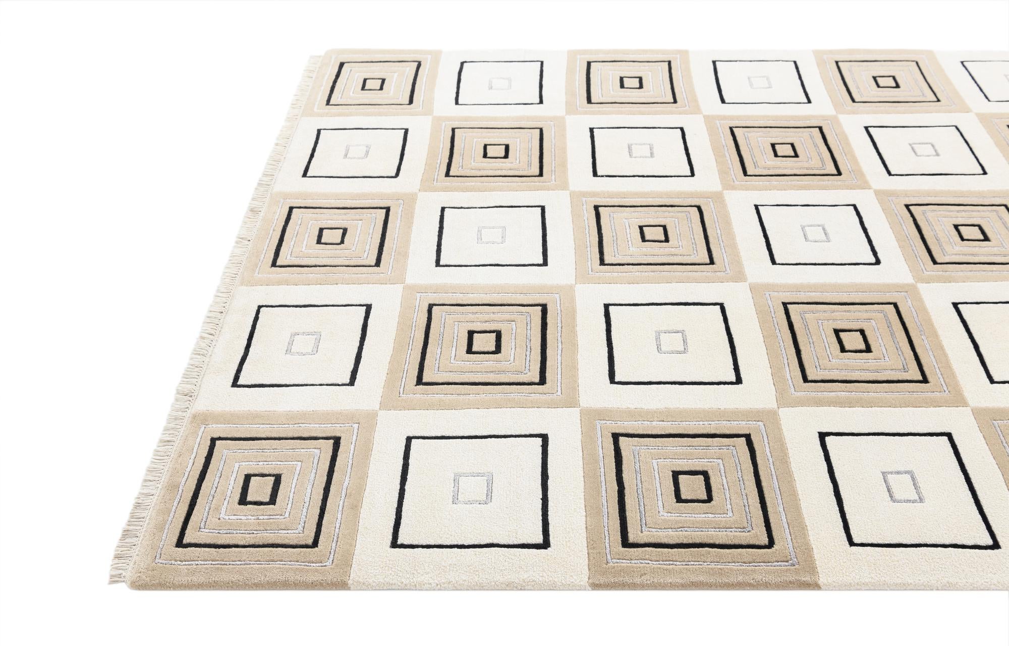 5' 7 x 7' 10 Hand Knotted Darya Wool Rug