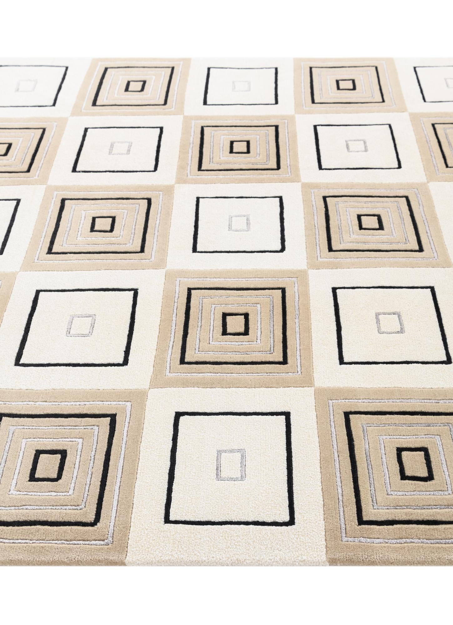 5' 7 x 7' 10 Hand Knotted Darya Wool Rug