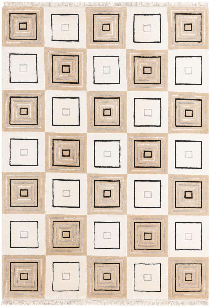 5' 7 x 7' 10 Hand Knotted Darya Wool Rug