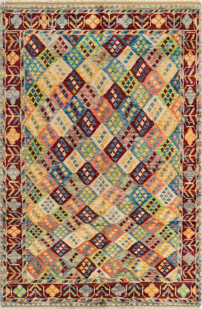 4' 10 x 7' 6 Hand Knotted Darya Wool Rug