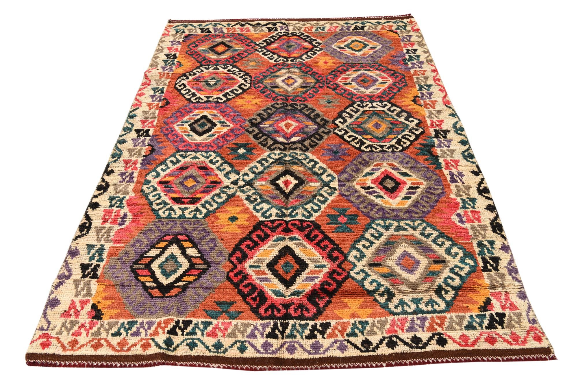 5' x 7' Hand Knotted Darya Wool Rug