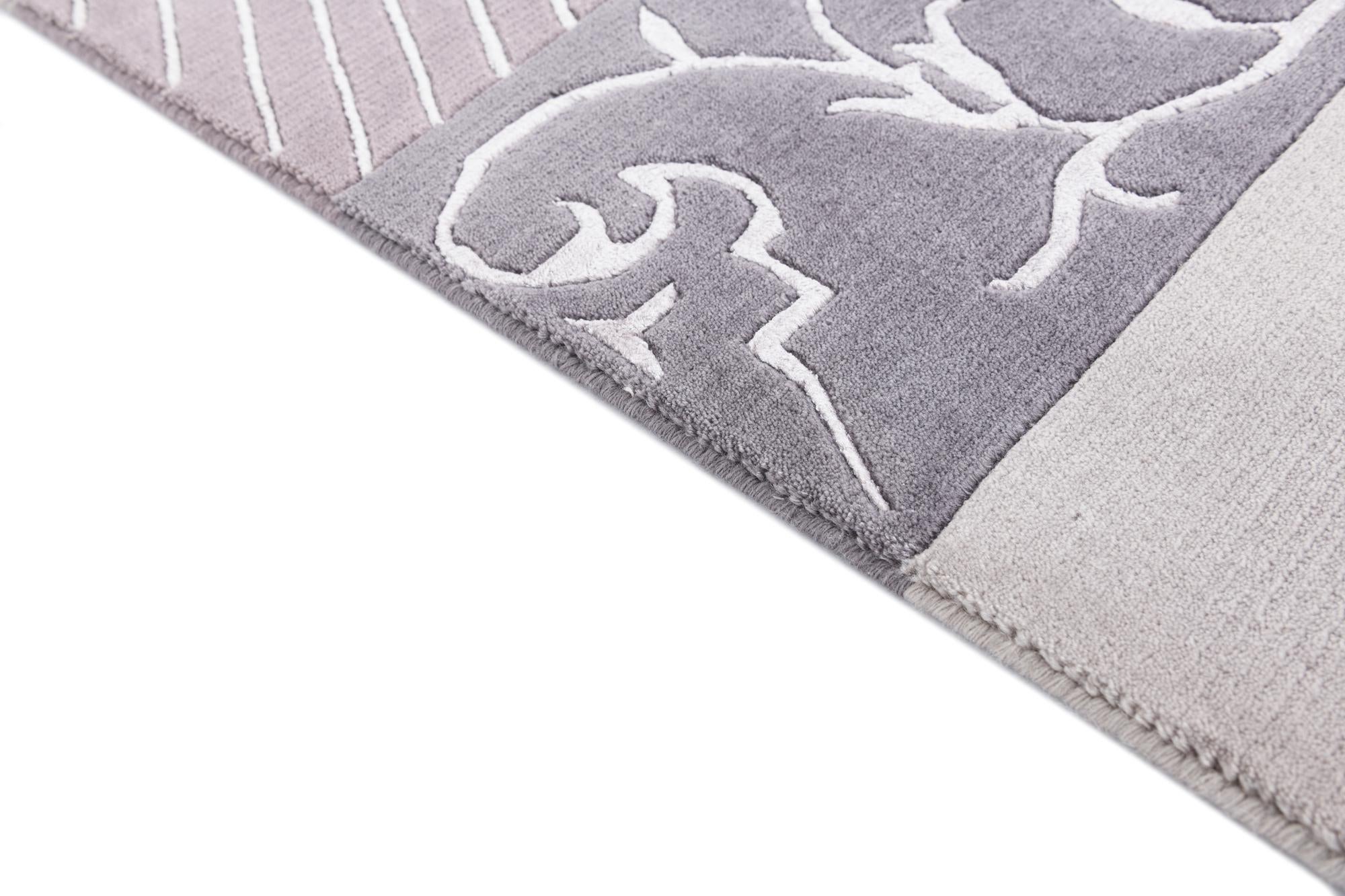 4' 7 x 6' 9 Hand Knotted Darya Wool Rug