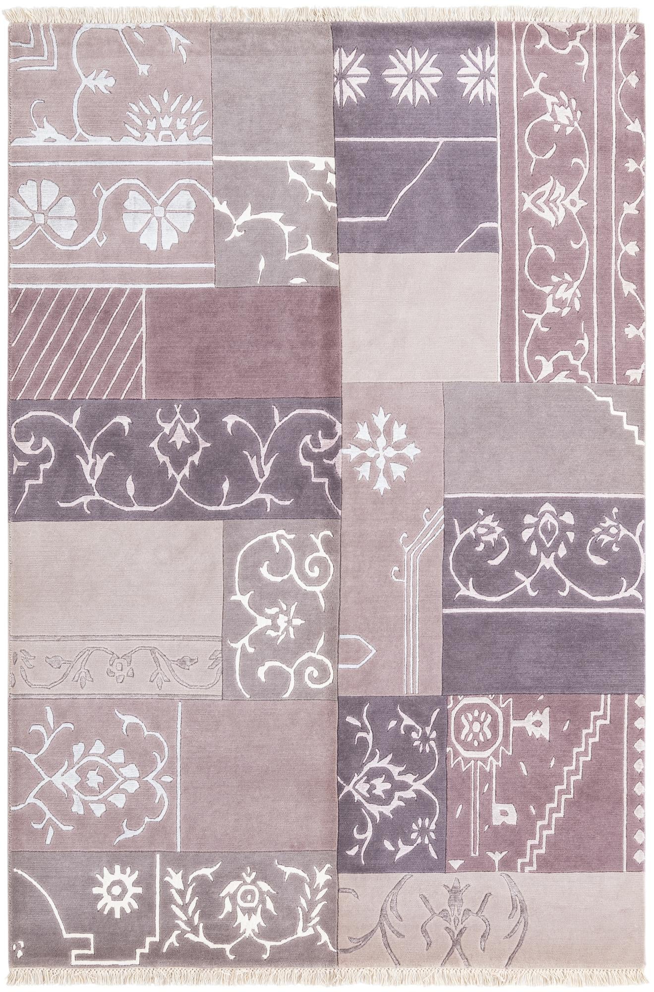 4' 7 x 6' 9 Hand Knotted Darya Wool Rug