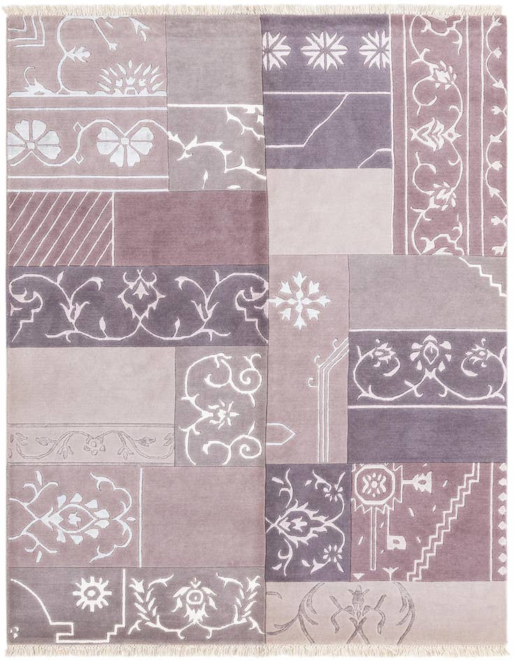 Detail image of 4' 7 x 6' 9 Hand Knotted Darya Wool Rug