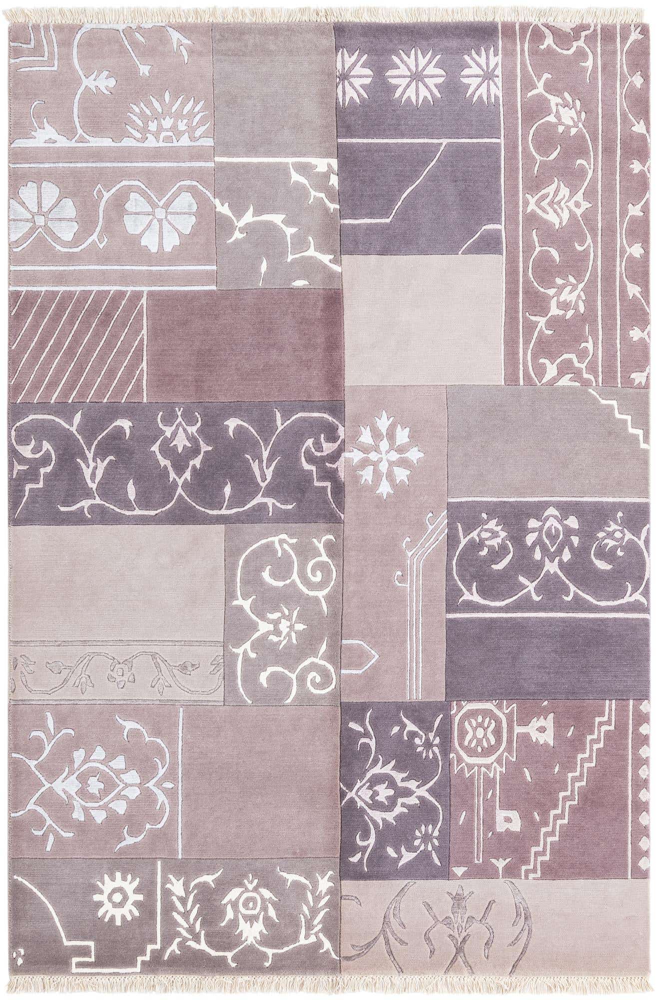 4' 7 x 6' 9 Hand Knotted Darya Wool Rug