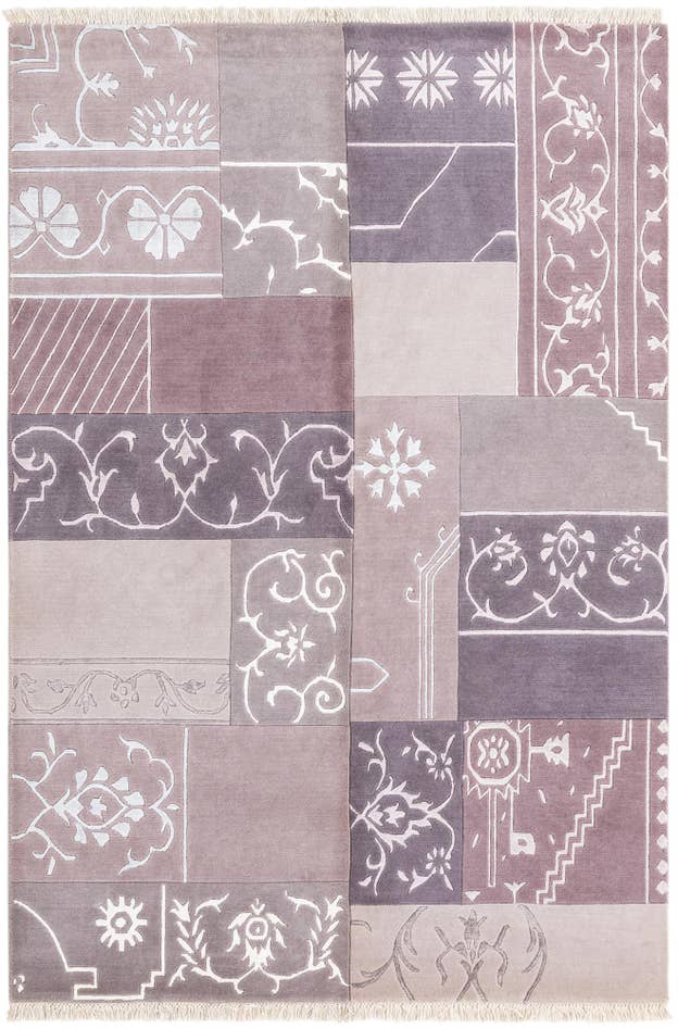 Detail image of 4' 7 x 6' 9 Hand Knotted Darya Wool Rug
