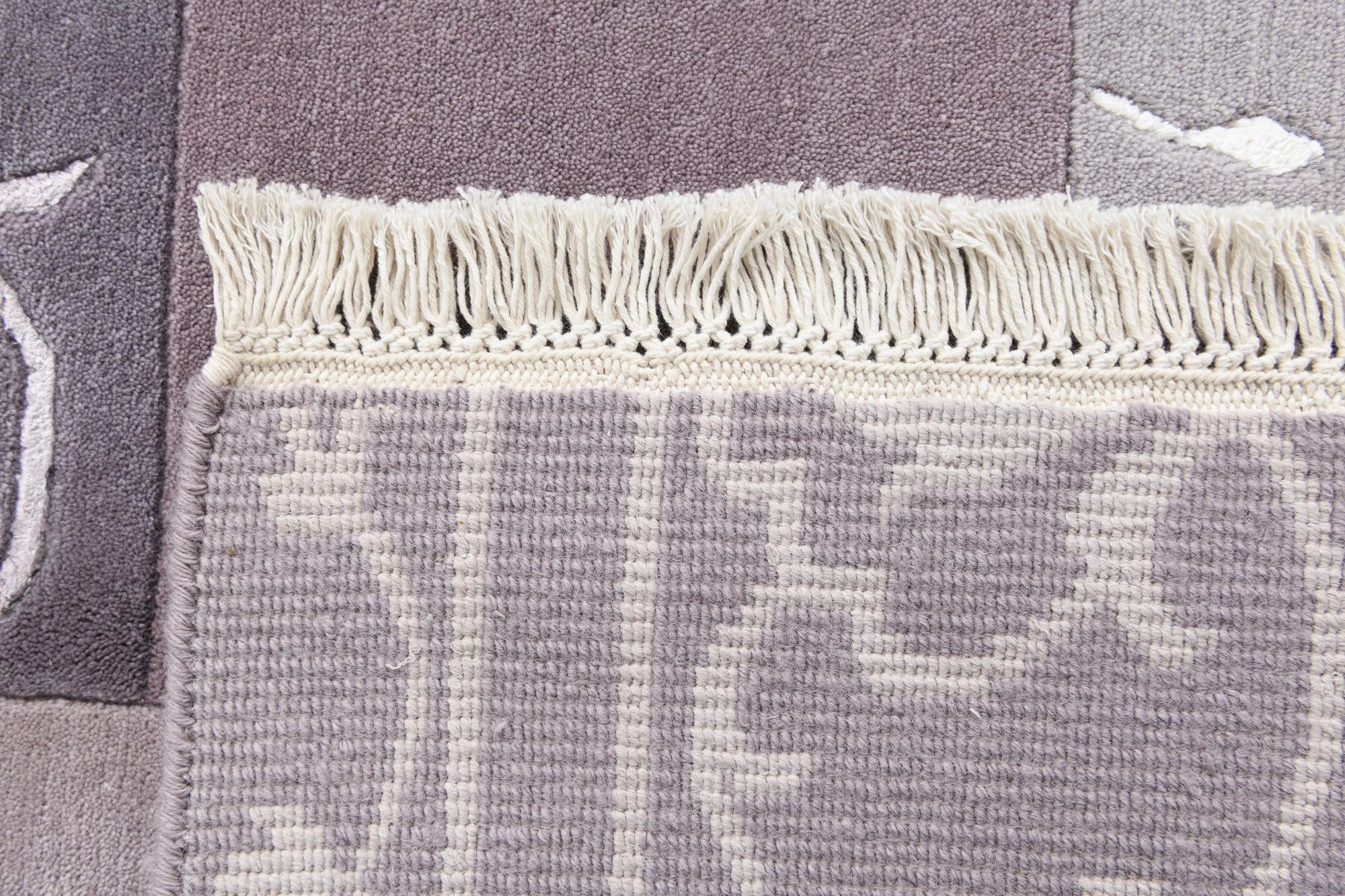 4' 7 x 6' 9 Hand Knotted Darya Wool Rug