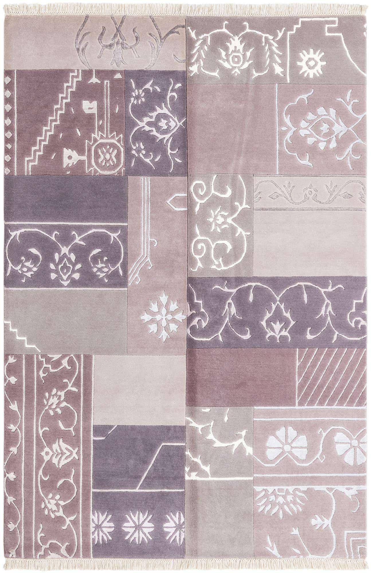 4' 7 x 6' 9 Hand Knotted Darya Wool Rug