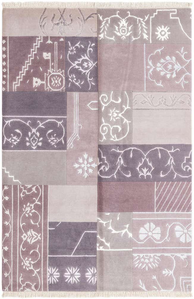 4' 7 x 6' 9 Hand Knotted Darya Wool Rug