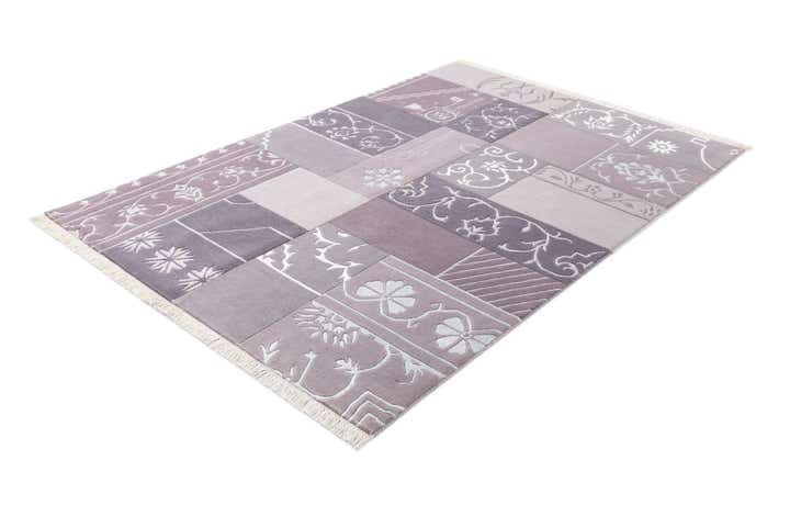 4' 7 x 6' 9 Hand Knotted Darya Wool Rug