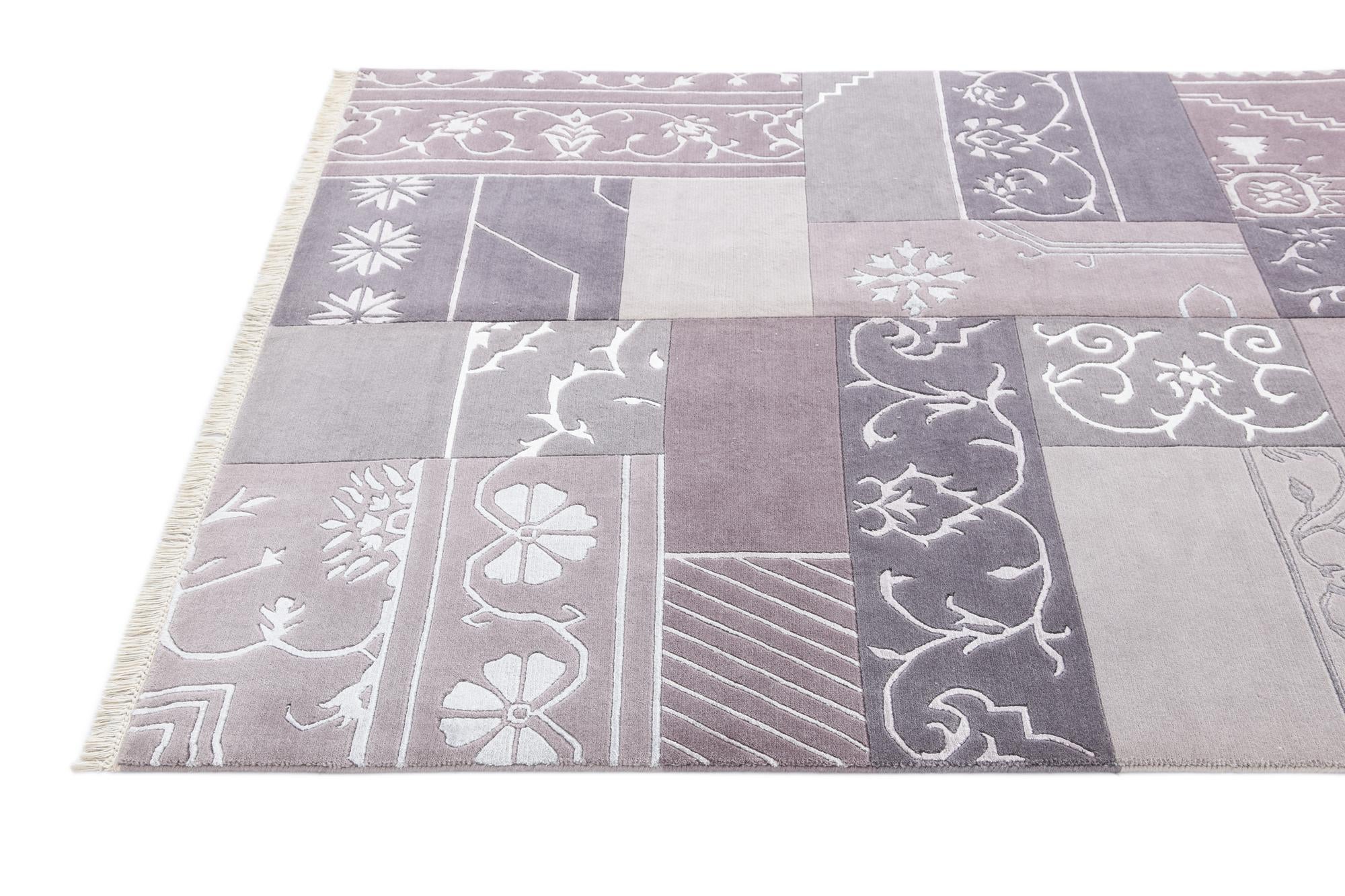 4' 7 x 6' 9 Hand Knotted Darya Wool Rug