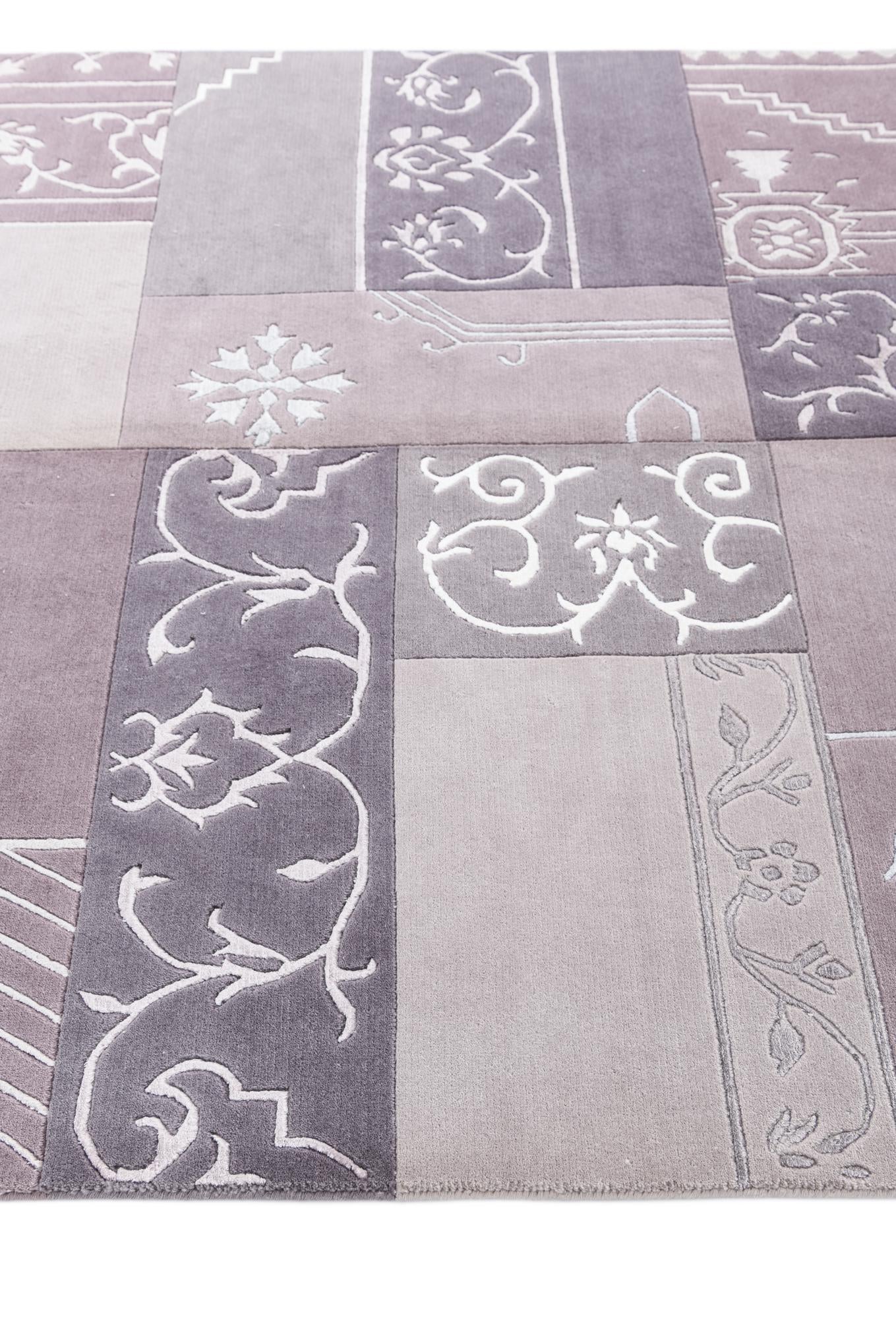 4' 7 x 6' 9 Hand Knotted Darya Wool Rug