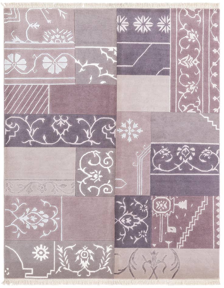 Detail image of 4' 7 x 6' 9 Hand Knotted Darya Wool Rug