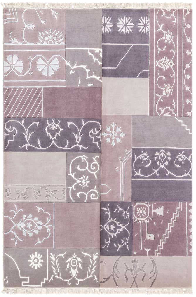 4' 7 x 6' 9 Hand Knotted Darya Wool Rug