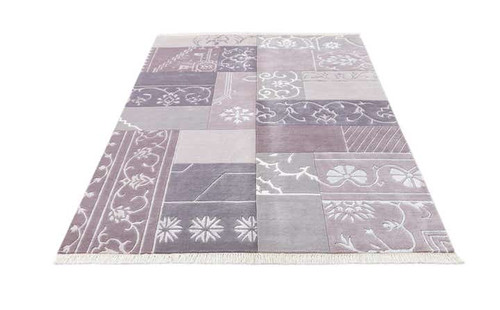 4' 7 x 6' 9 Hand Knotted Darya Wool Rug