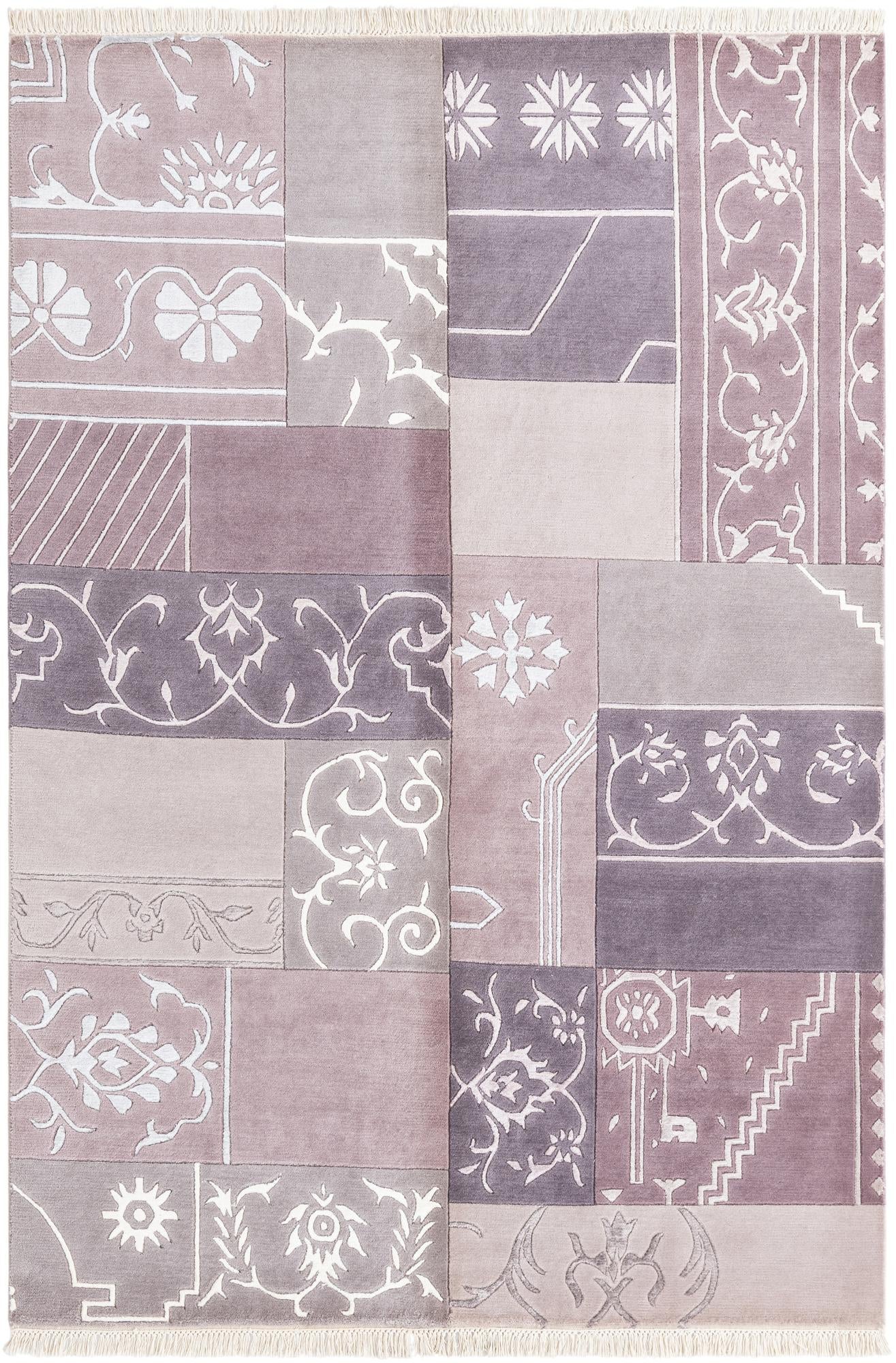 4' 7 x 6' 9 Hand Knotted Darya Wool Rug