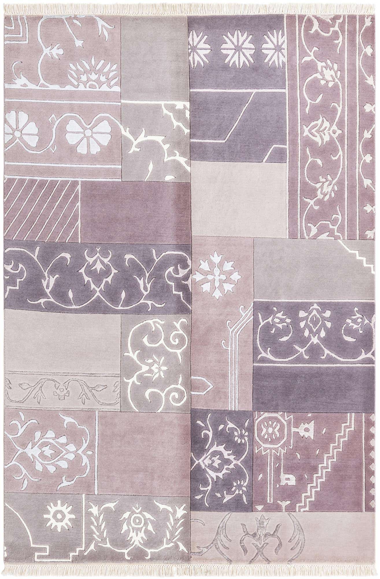 4' 7 x 6' 9 Hand Knotted Darya Wool Rug