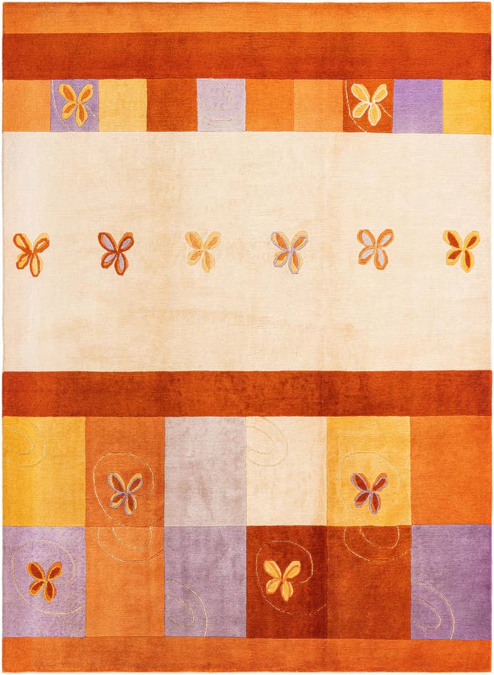 Detail image of 5' 8 x 7' 10 Hand Knotted Darya Rug
