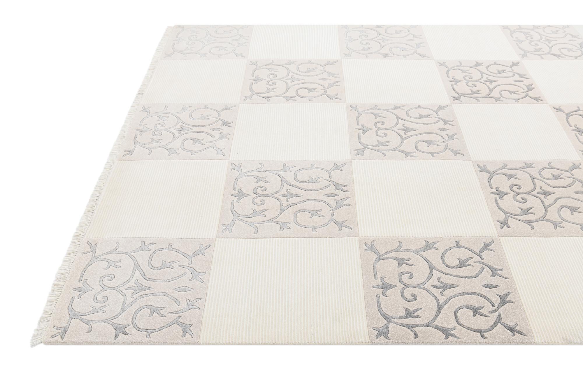 6' 7 x 9' 10 Hand Knotted Darya Wool Rug