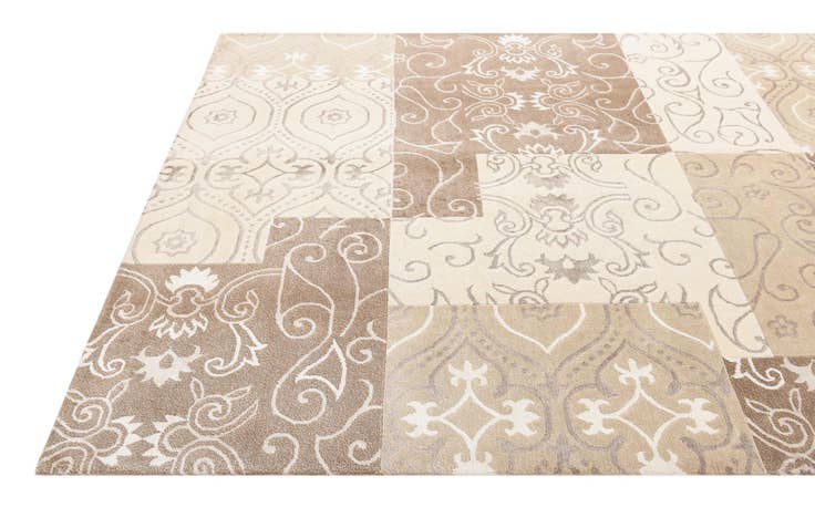 Detail image of 6' 9 x 9' 11 Hand Knotted Darya Wool Rug