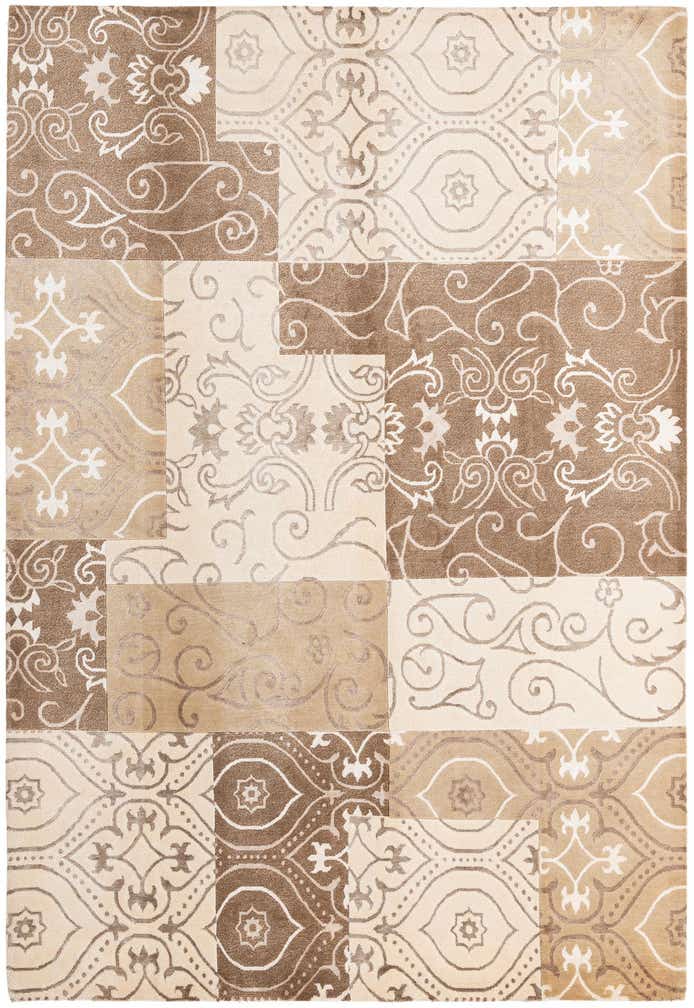 6' 9 x 9' 11 Hand Knotted Darya Wool Rug