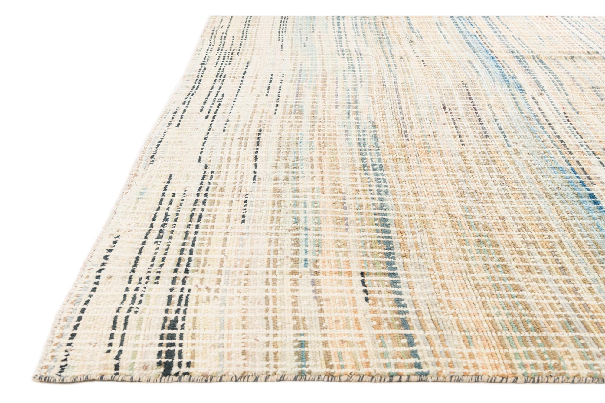 8' 5 x 9' 8 Hand Knotted Darya Wool Rug