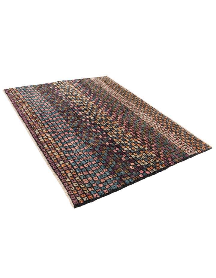 4' 1 x 5' 5 Hand Knotted Darya Wool Rug