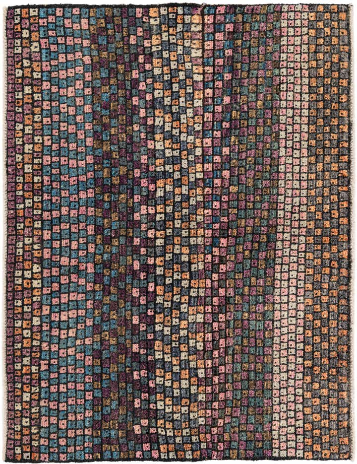 4' 1 x 5' 5 Hand Knotted Darya Wool Rug