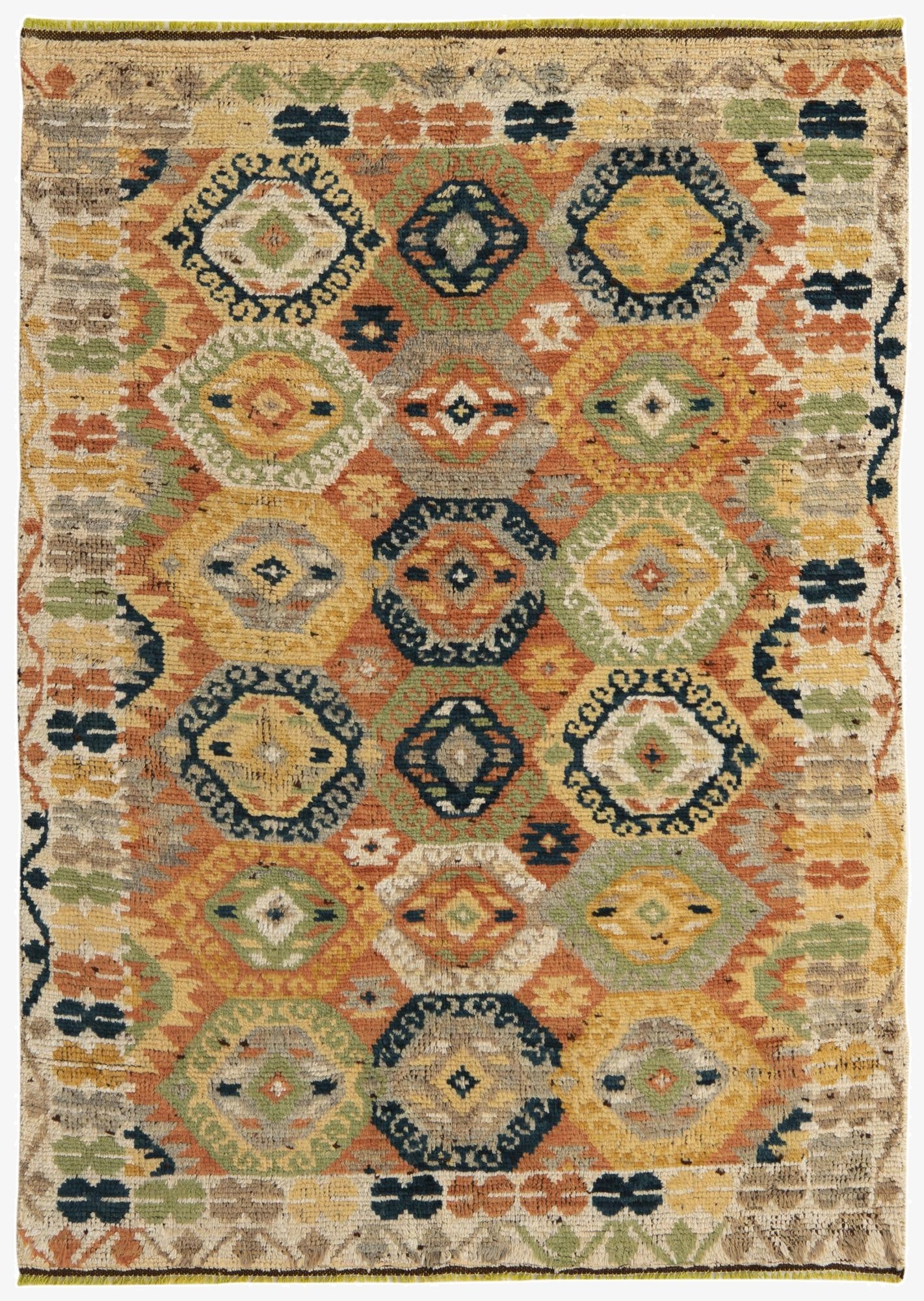 4' 2 x 5' 10 Hand Knotted Darya Wool Rug