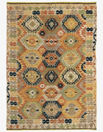 4' 2 x 5' 10 Hand Knotted Darya Wool Rug