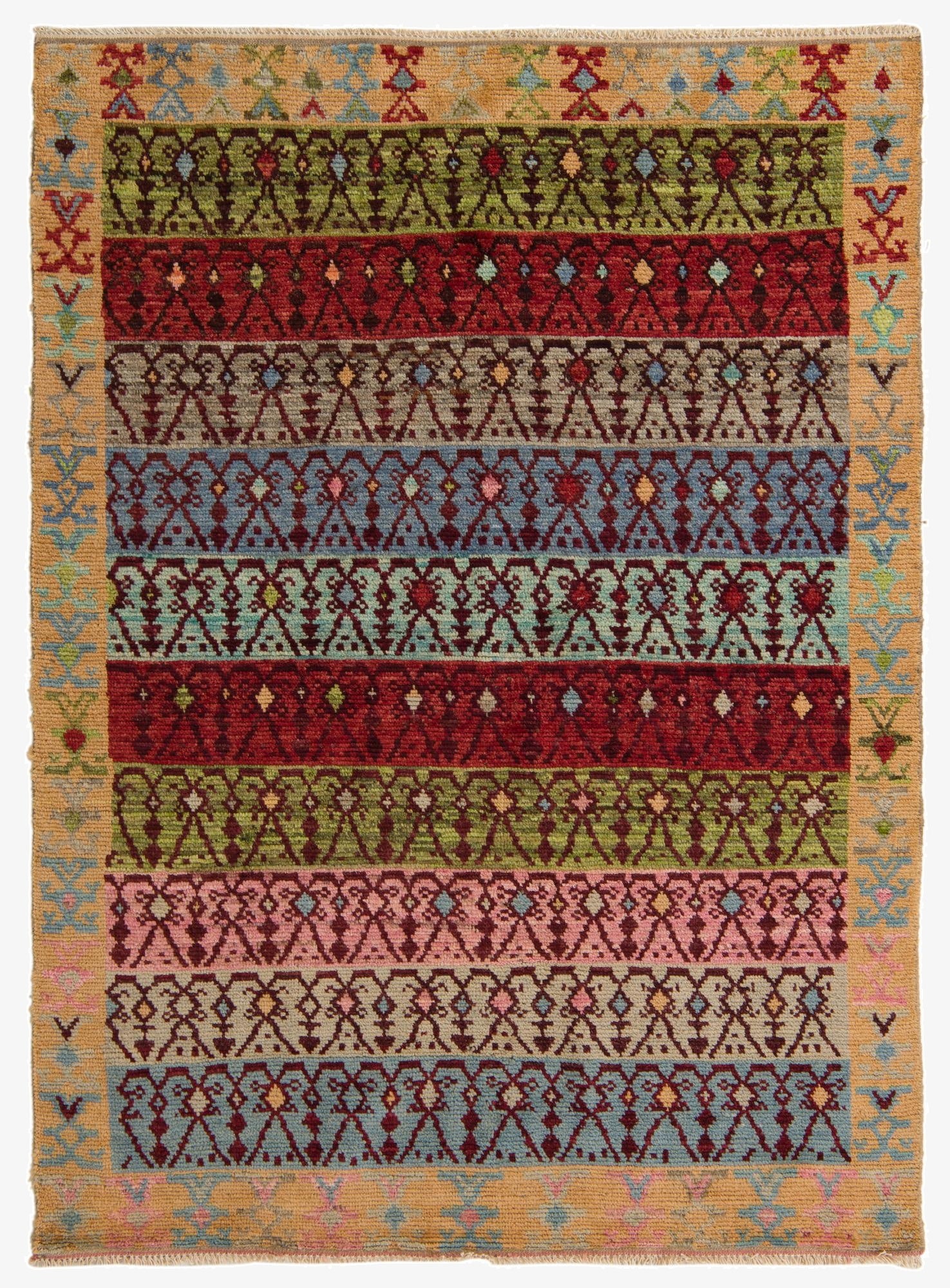 5' 3 x 7' 2  Hand Knotted Darya Wool Rug