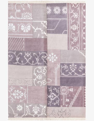 4' 7 x 6' 9 Hand Knotted Darya Wool Rug