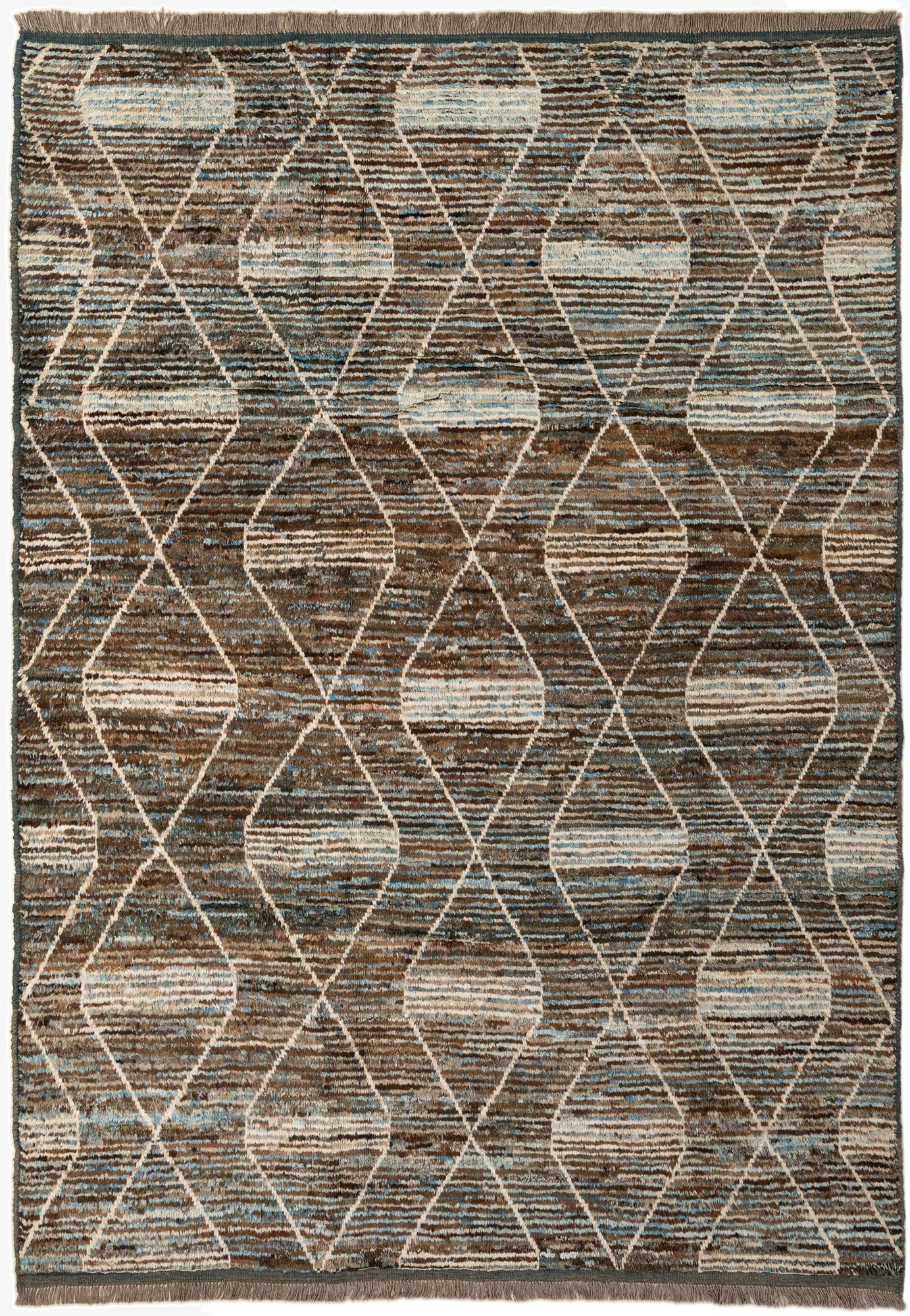 6' 7 x 9' 7  Hand Knotted Darya Wool Rug