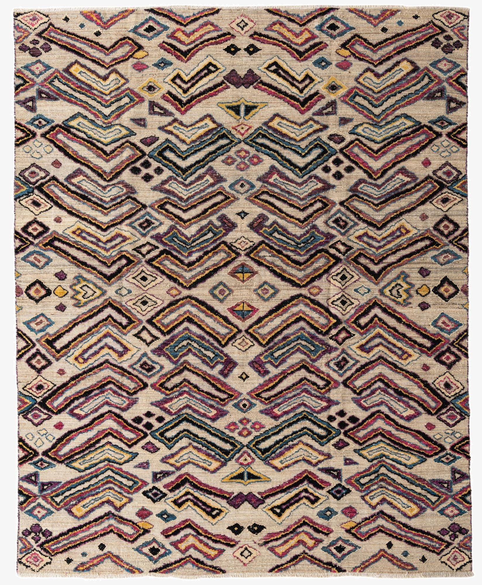 8' x 10' 1  Hand Knotted Darya Wool Rug