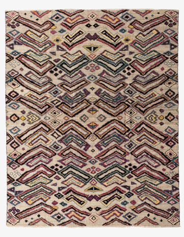 8' x 10' 1 Hand Knotted Darya Wool Rug