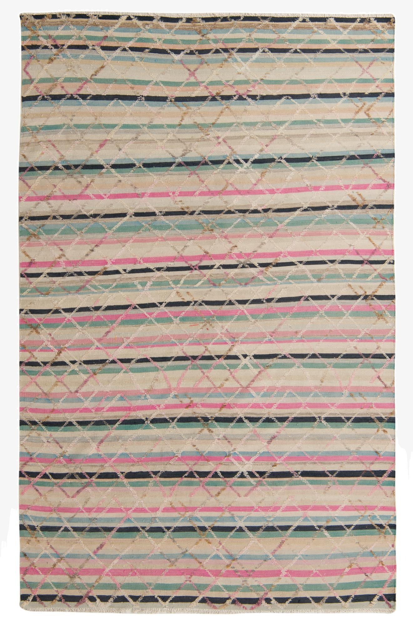 6' 5 x 10' 2  Hand Knotted Darya Wool Rug