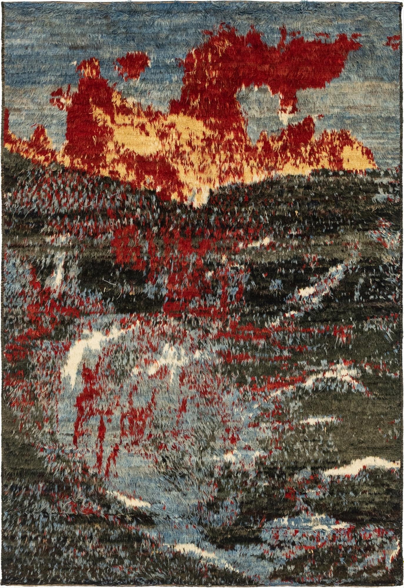 6' 4 x 9' 7 Hand Knotted Darya Wool Rug