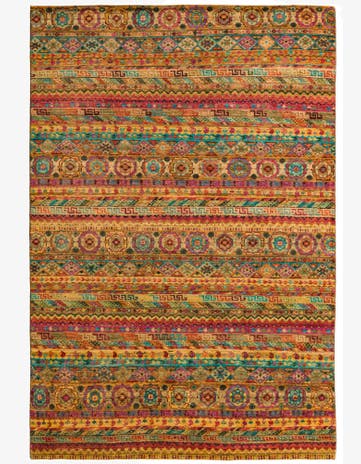 5' 6 x 8' 1 Hand Knotted Darya Oriental Wool Rug