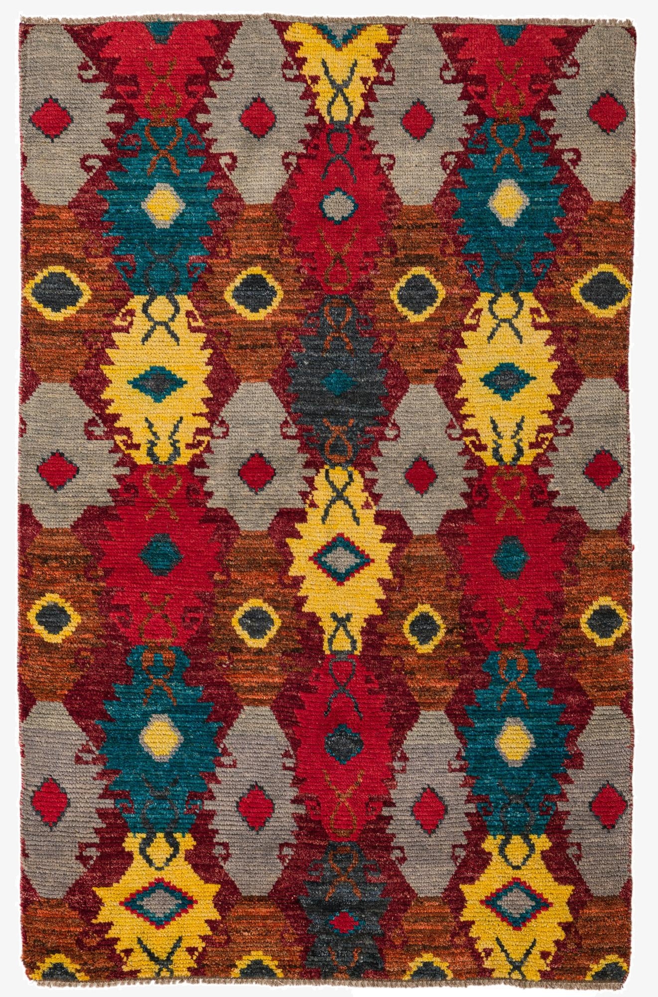 4' 1 x 6' 4  Hand Knotted Darya Wool Rug