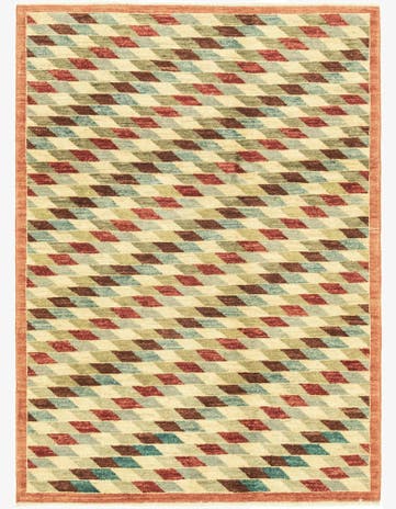 4' 2 x 5' 9 Hand Knotted Darya Oriental Rug