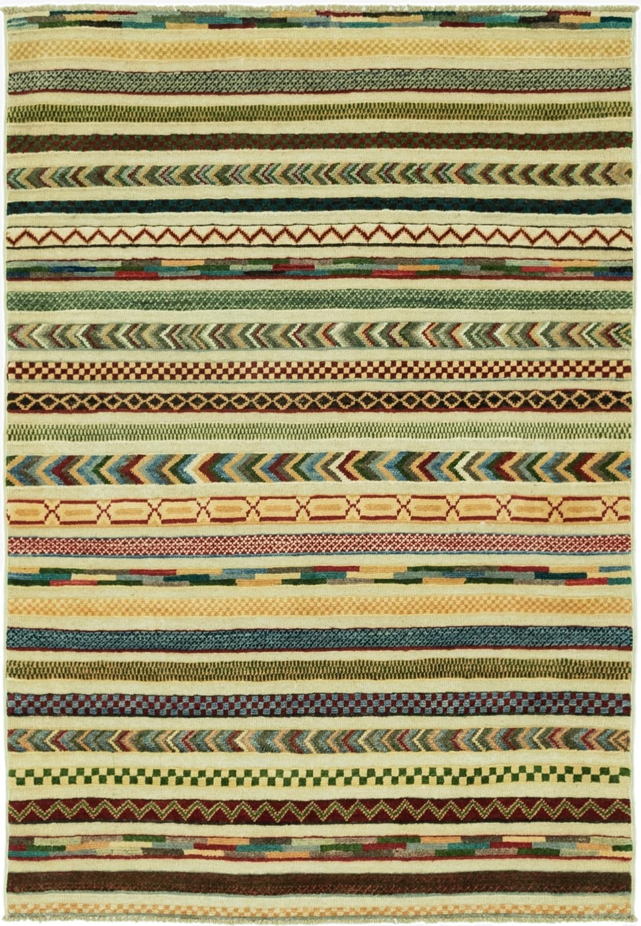 3' 4 x 4' 10  Hand Knotted Darya Rug