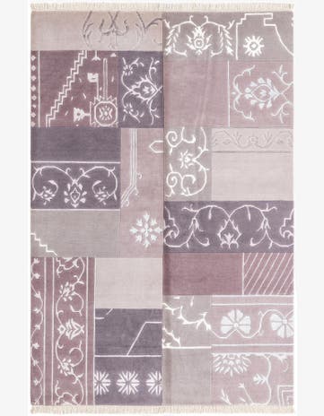 4' 7 x 6' 9 Hand Knotted Darya Wool Rug