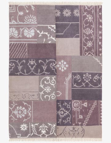 4' 7 x 6' 7 Hand Knotted Darya Wool Rug