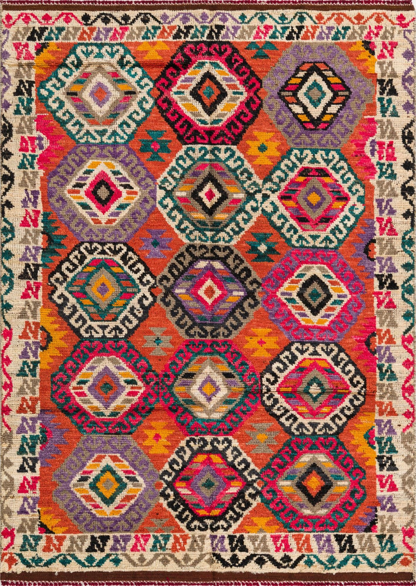 5' x 7'  Hand Knotted Darya Wool Rug